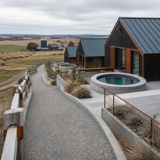 Elegant countryside cabins with private jacuzzis for your next farm stay escape