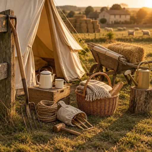 Glamping tents on working farms for an elevated countryside escape