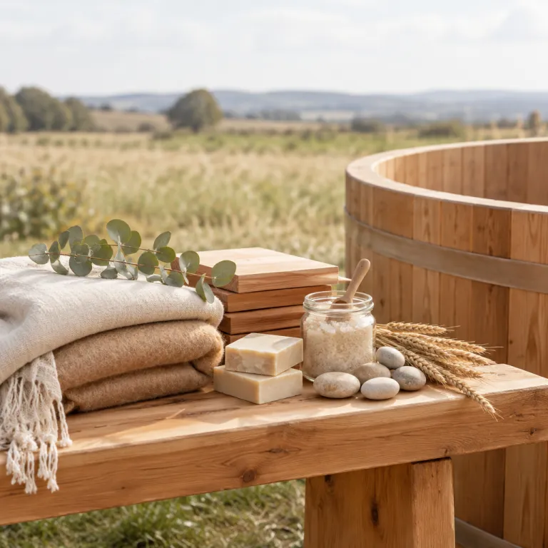 Elegant farm glamping with hot tubs for a refined countryside escape