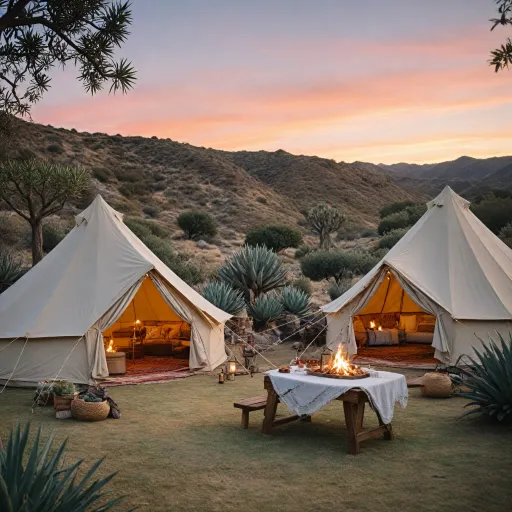 Elegant glamping in southern California: coastal canyons, desert nights, and refined farm stays