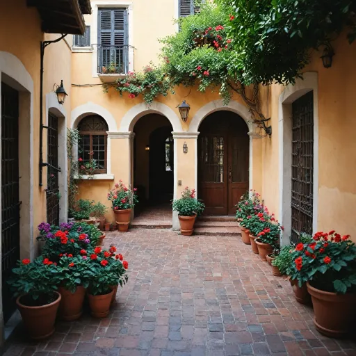 Pedestrian friendly California villages with intimate inns and leafy courtyards